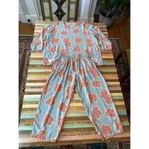 MEVRA 2-Piece Outfit Set Tunic Top & Pull On Pants Women's M 40 India Modest